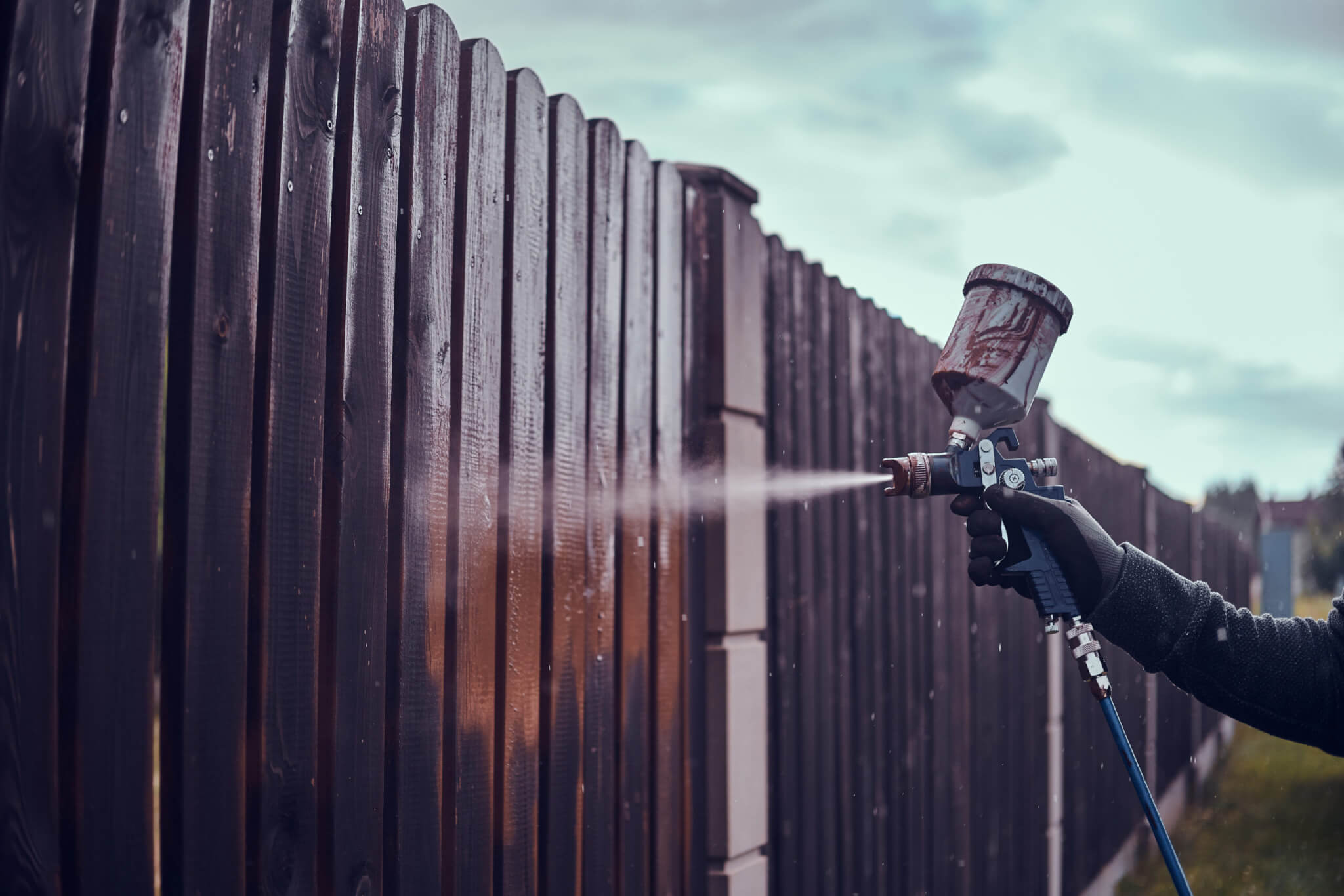 paint or stain my fence