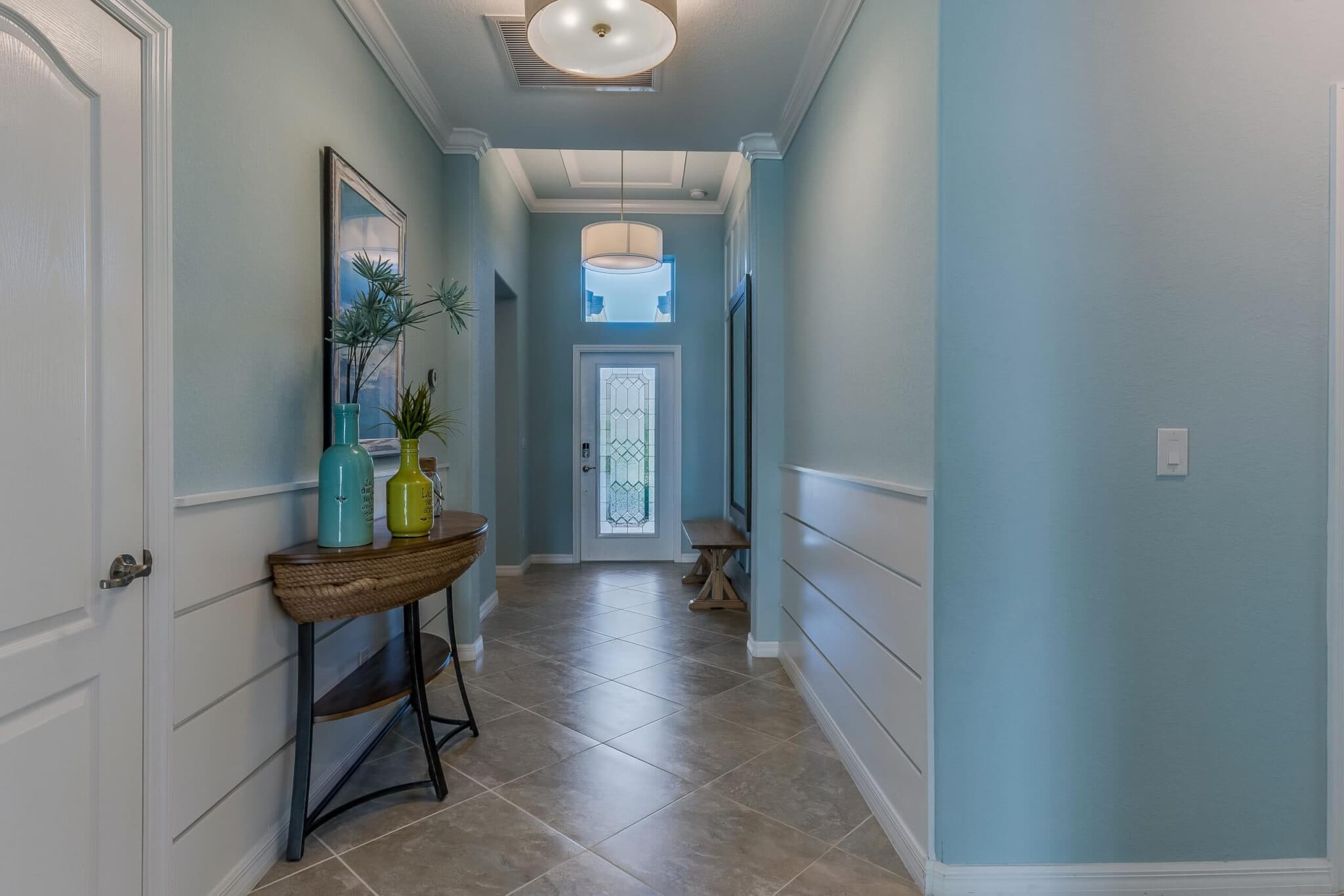 Long corridor leading to front entrance Illustration 3 of 3 for How to Choose Foyer Paint Color: 7 Proven Tips for Purcellville Homeowners